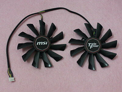 95mm Msi Gtx 750 760 770 780 Twin Frozr Video Card Dual Fan Pld10010s12hh R149b