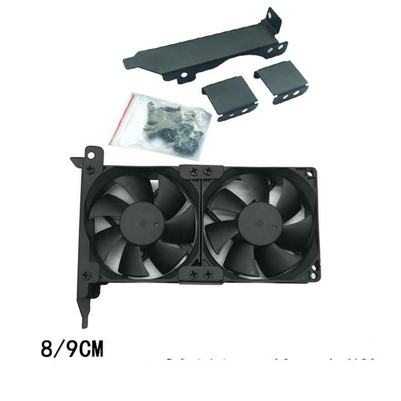 Pci/pcie Dual Fan 2x8cm/9cm Mount Rack Bracket For Video Card Thickness 25mm Fan