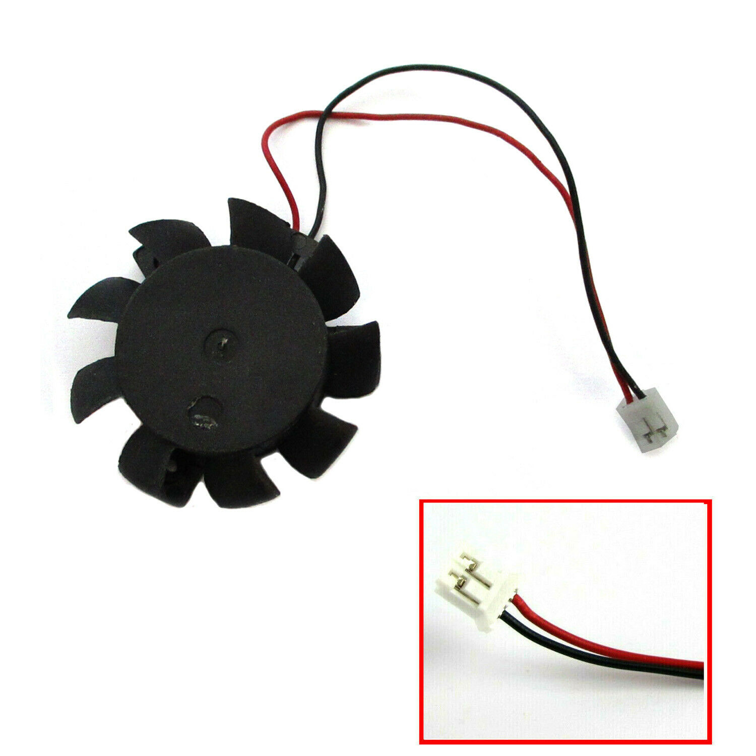 Vga Video Card Fan Replacement 37mm 2pin For Asus Ati Nvidia 12v 0.1a T124010dl